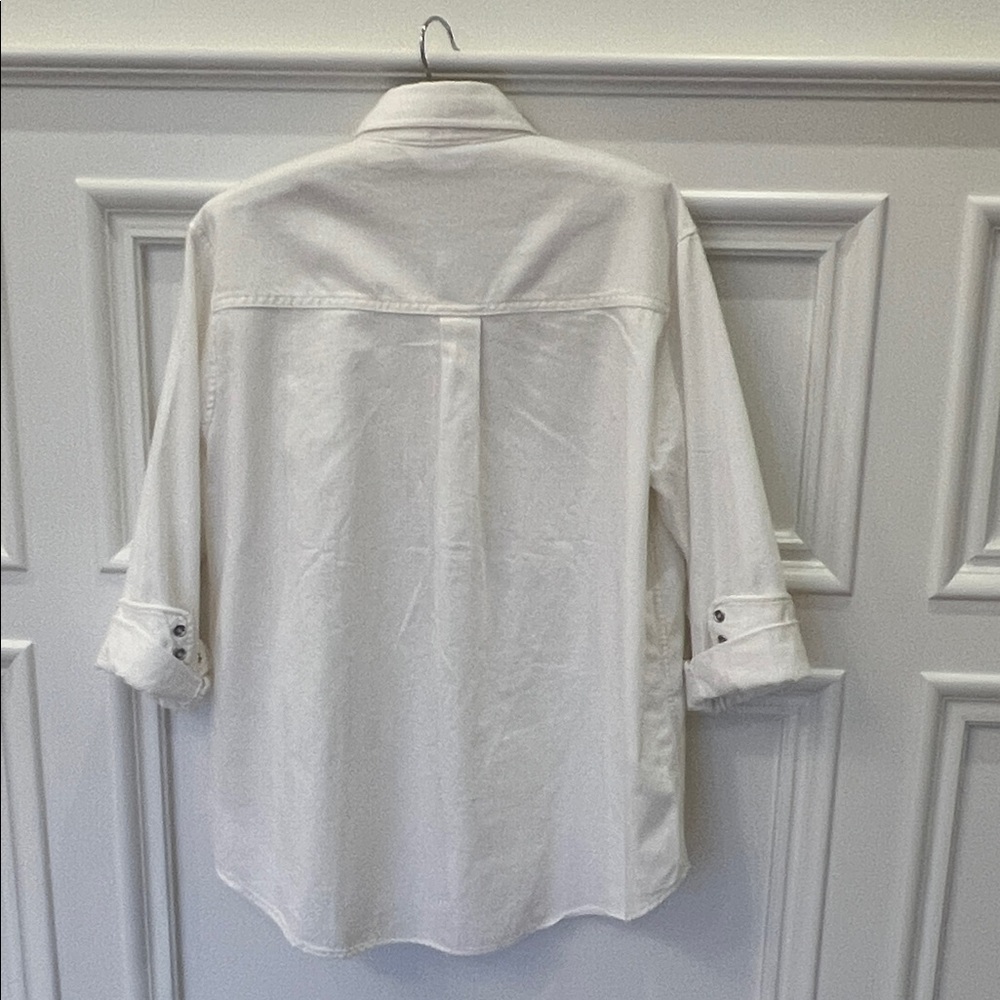 White Button-Up Shirt - Picture 12 of 15